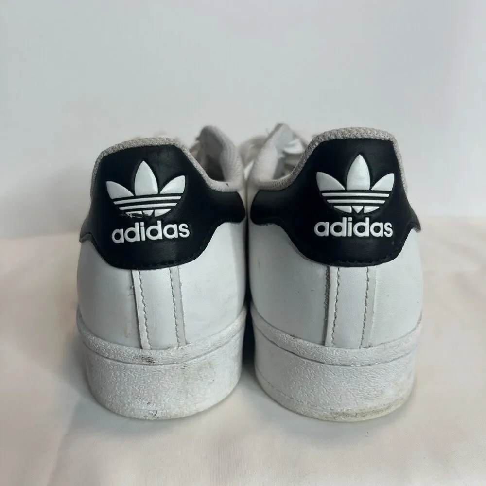 Adidas Womens Superstar FV3284 White Black Casual Shoes Sneakers Size 8.5